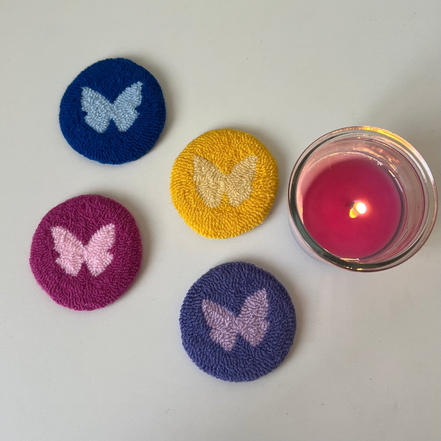 Butterfly car coasters