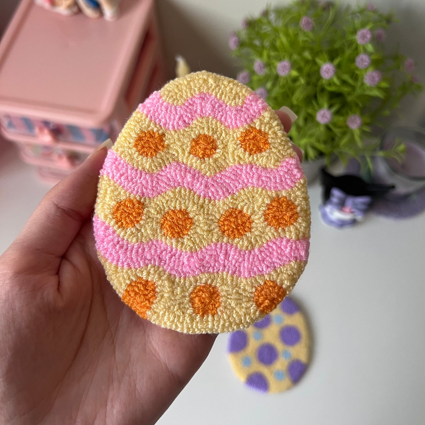 Easter egg mug rugs