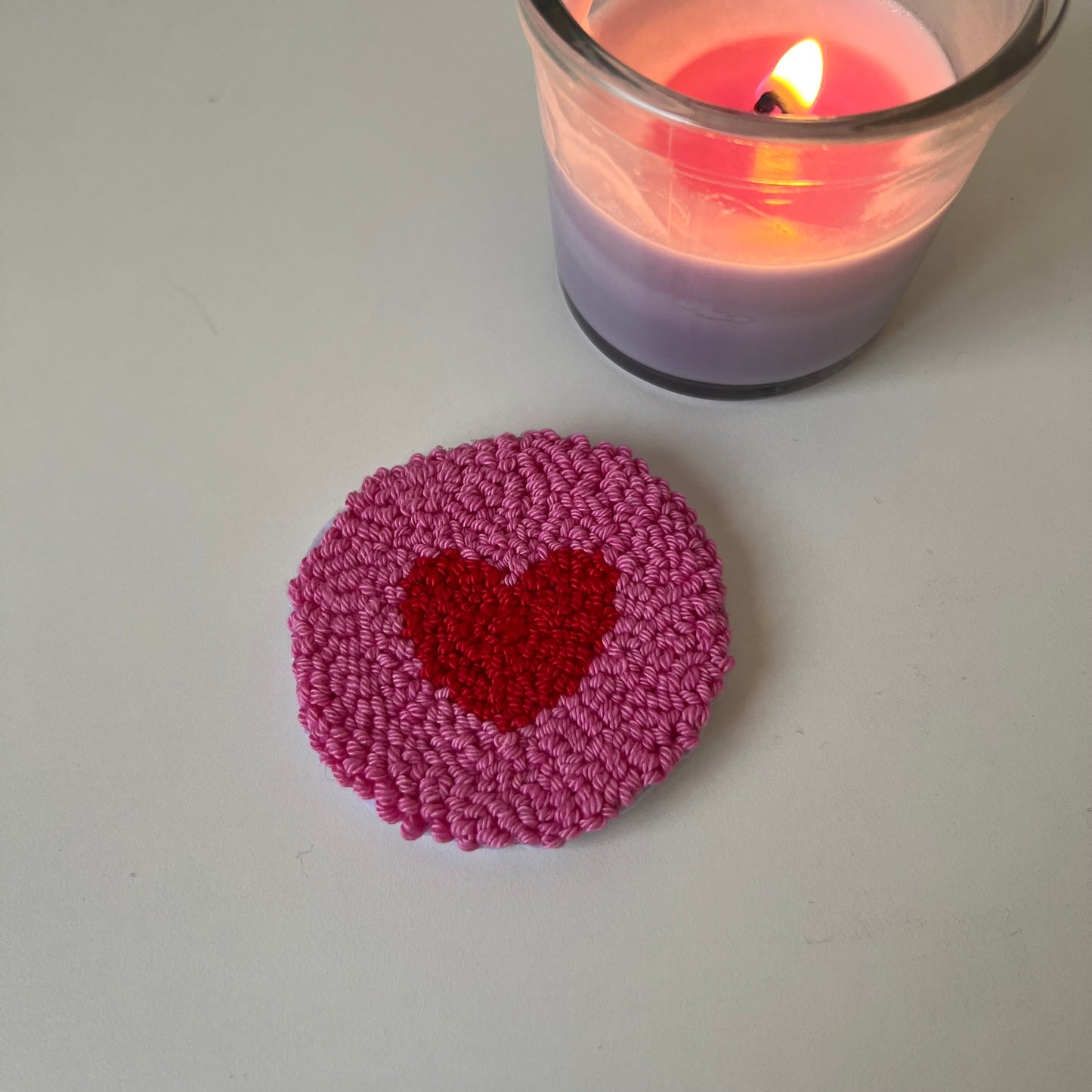 Heart car coasters