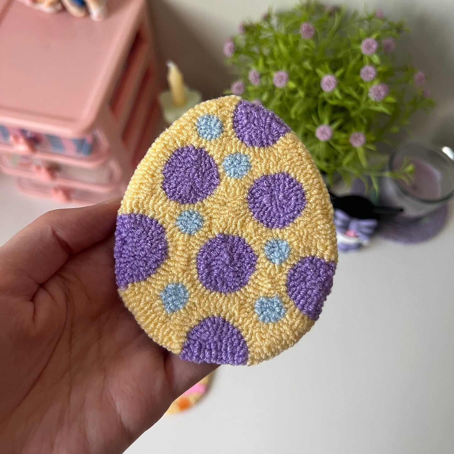 Easter egg mug rugs