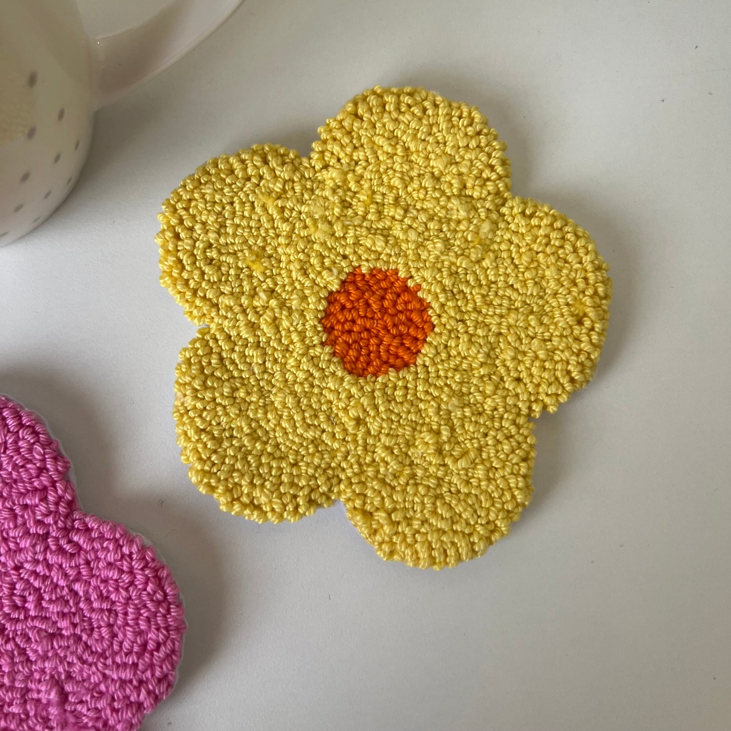 Daisy mug rugs (Cotton)