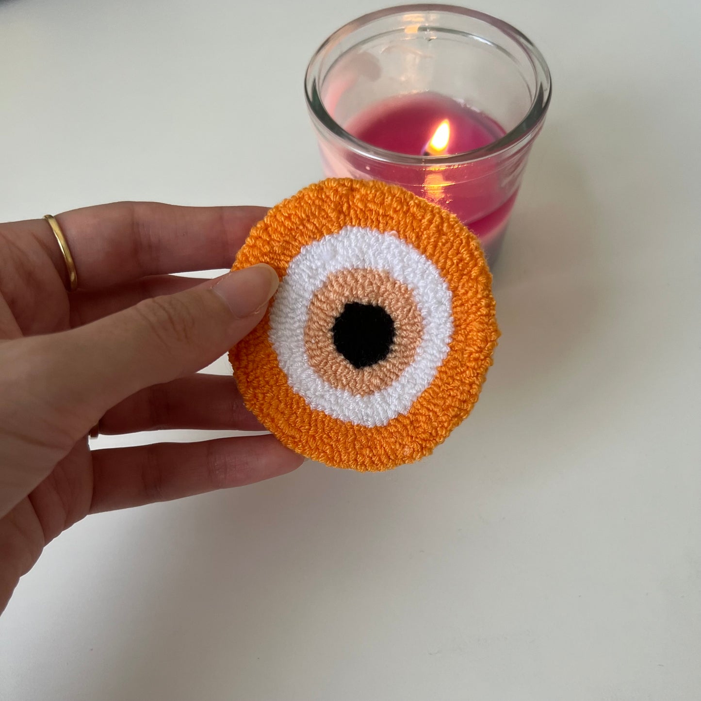 Evil eye car coasters