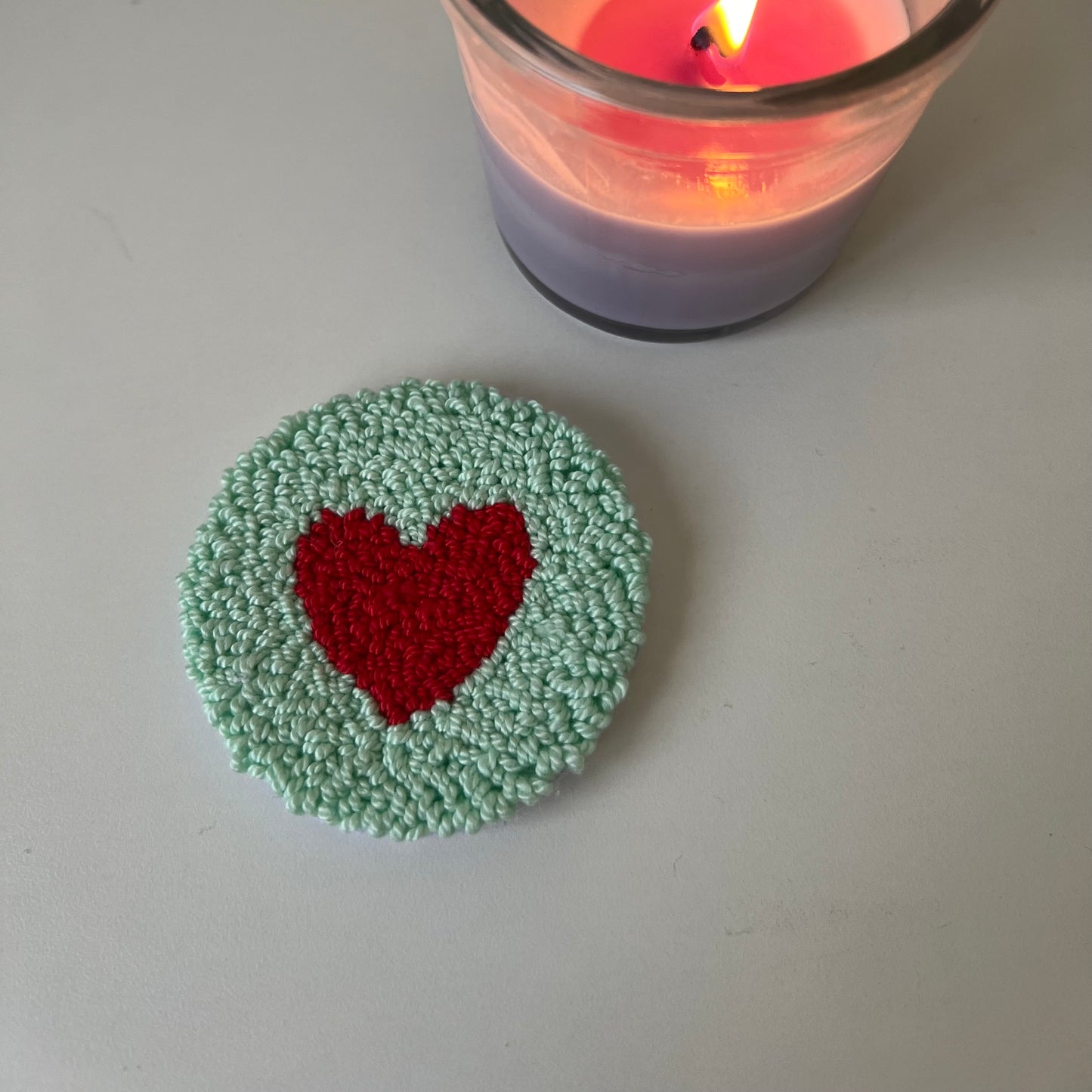 Heart car coasters