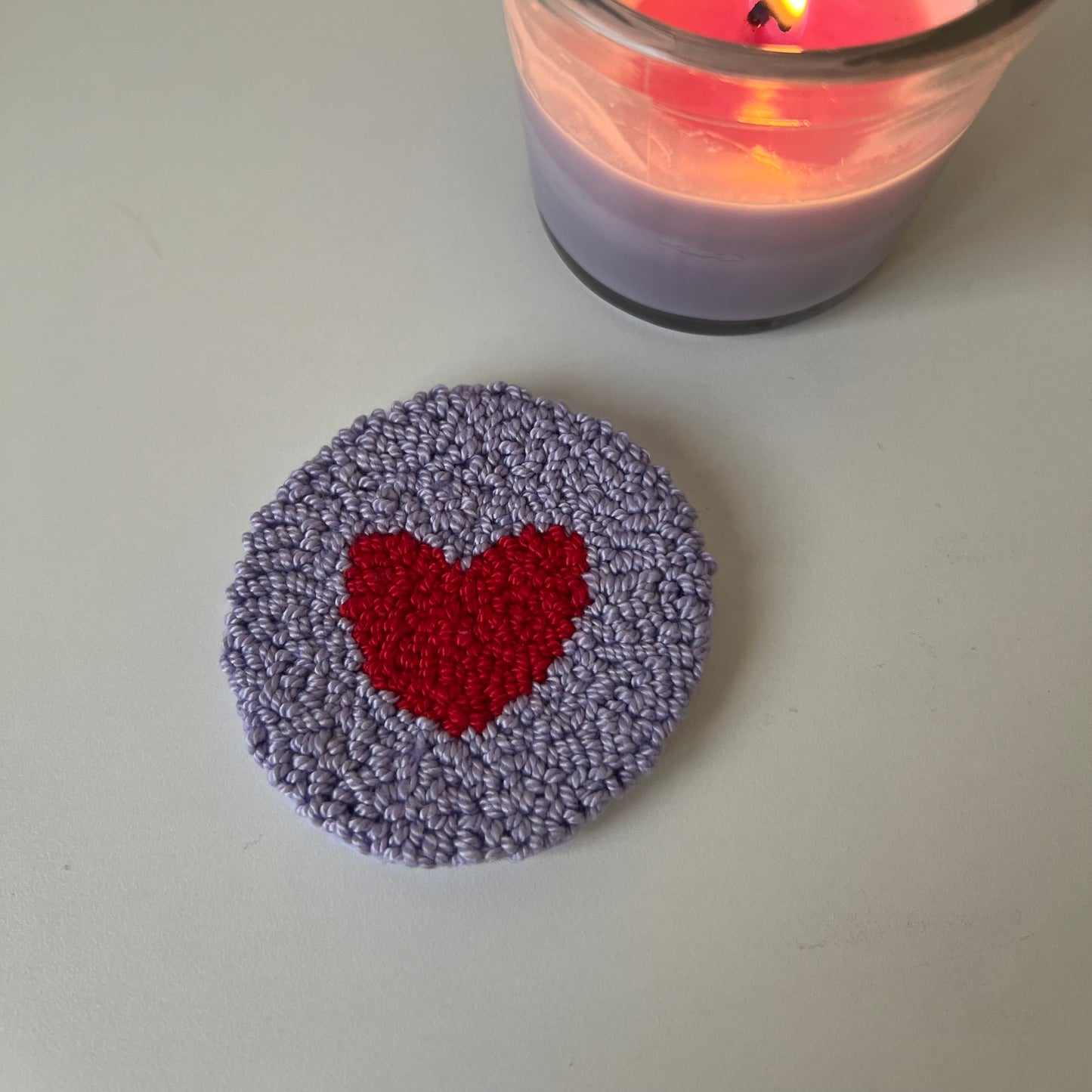 Heart car coasters