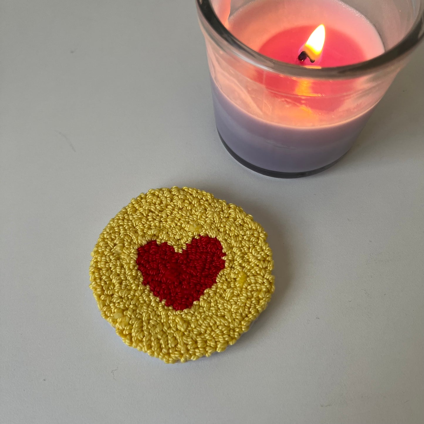 Heart car coasters