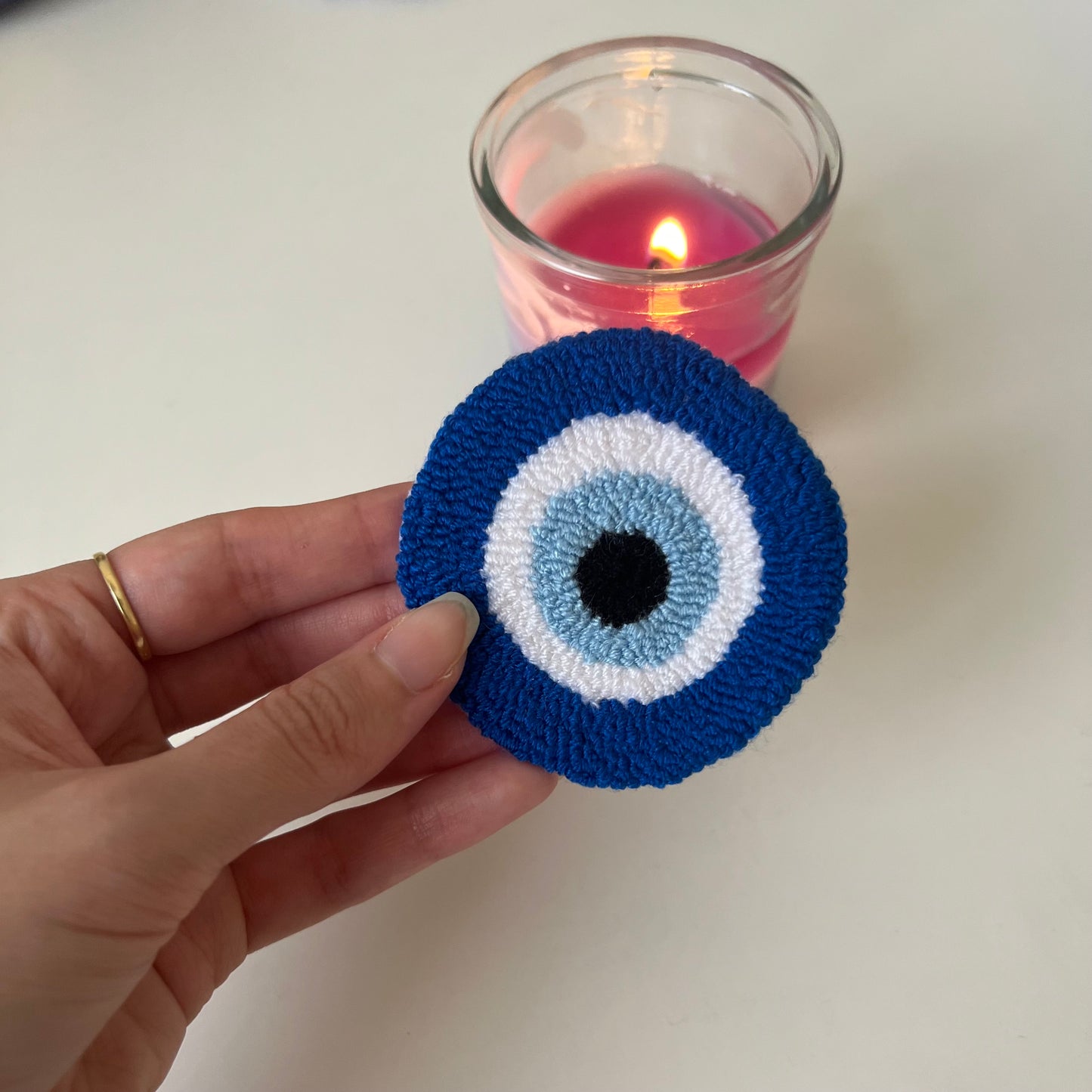 Evil eye car coasters