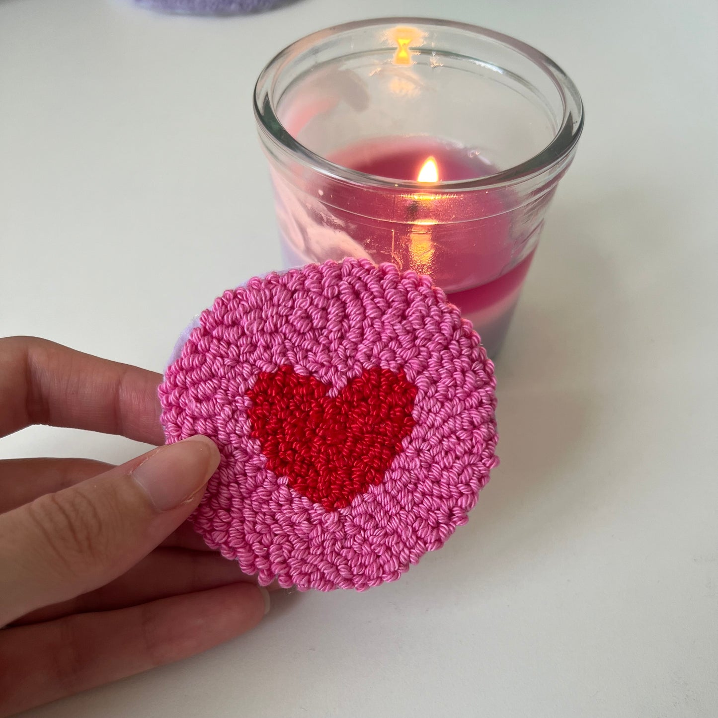 Heart car coasters