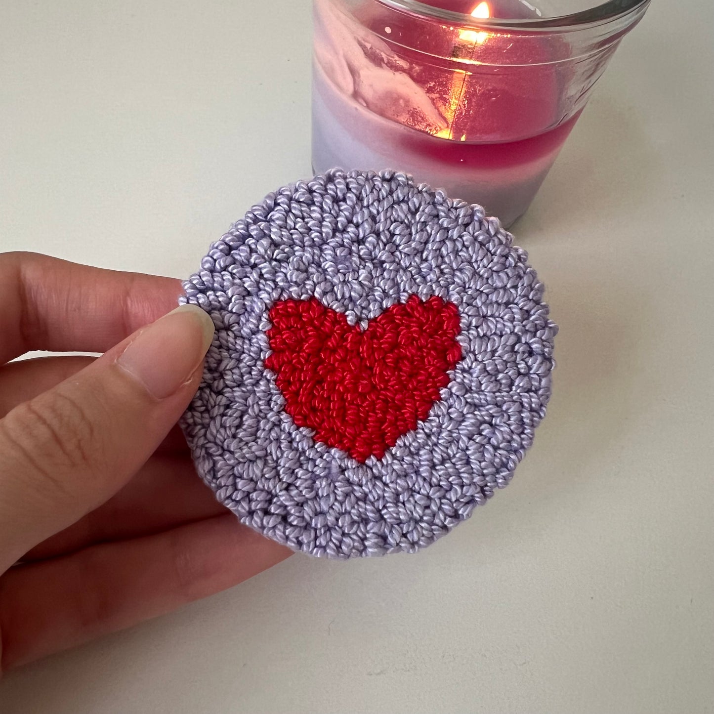 Heart car coasters