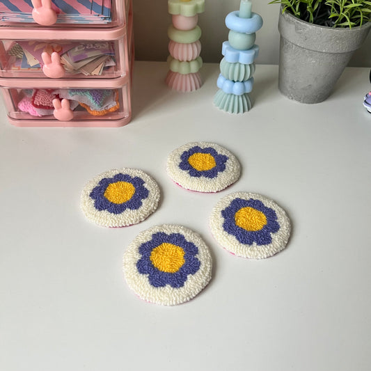 Groovy flower car coaster